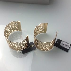 2 Pcs Forever21 Gold Cuffs Bangles